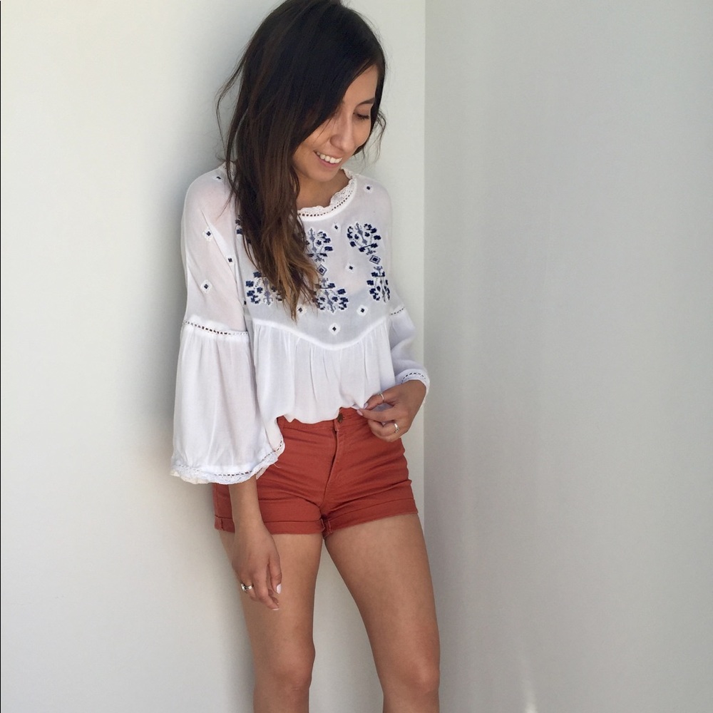 Bell Sleeve Boho Top